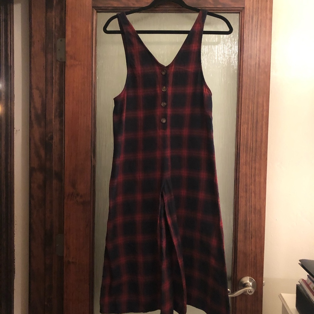 Plaid overall